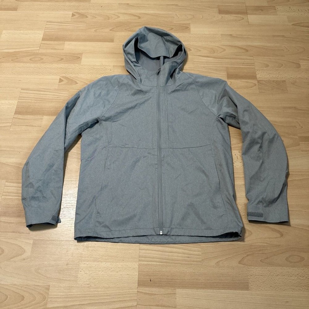 UNIQLO Jacket Mens Small Gray  Outdoor Rain Windproof Shell Hooded